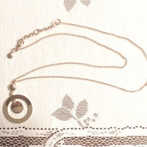 Stunning “J. Crew” GoldTone Medallion Necklace with Sparkling Chain!